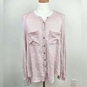 Free People Lace Back Blouse